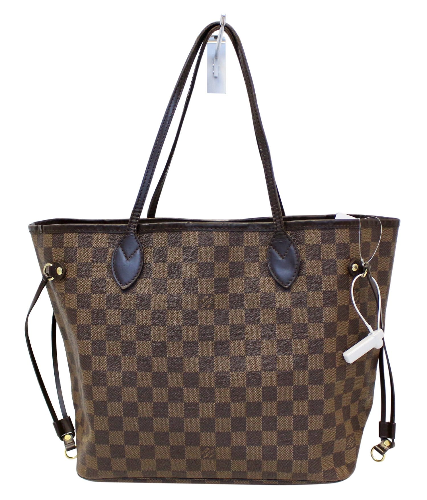 Louis Damier Ebene Neverfull Mm Tote Bag Brown