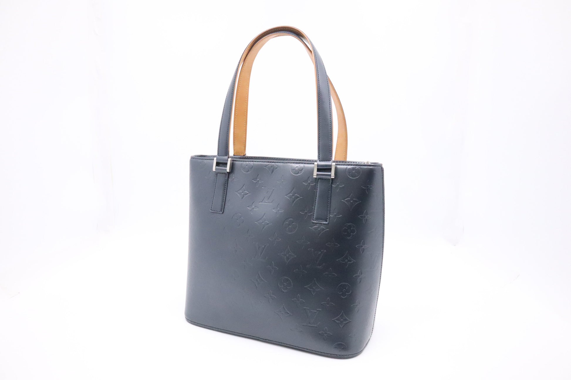 Louis Vuitton Stockton - Mat Blue Grey Canvas Handbag