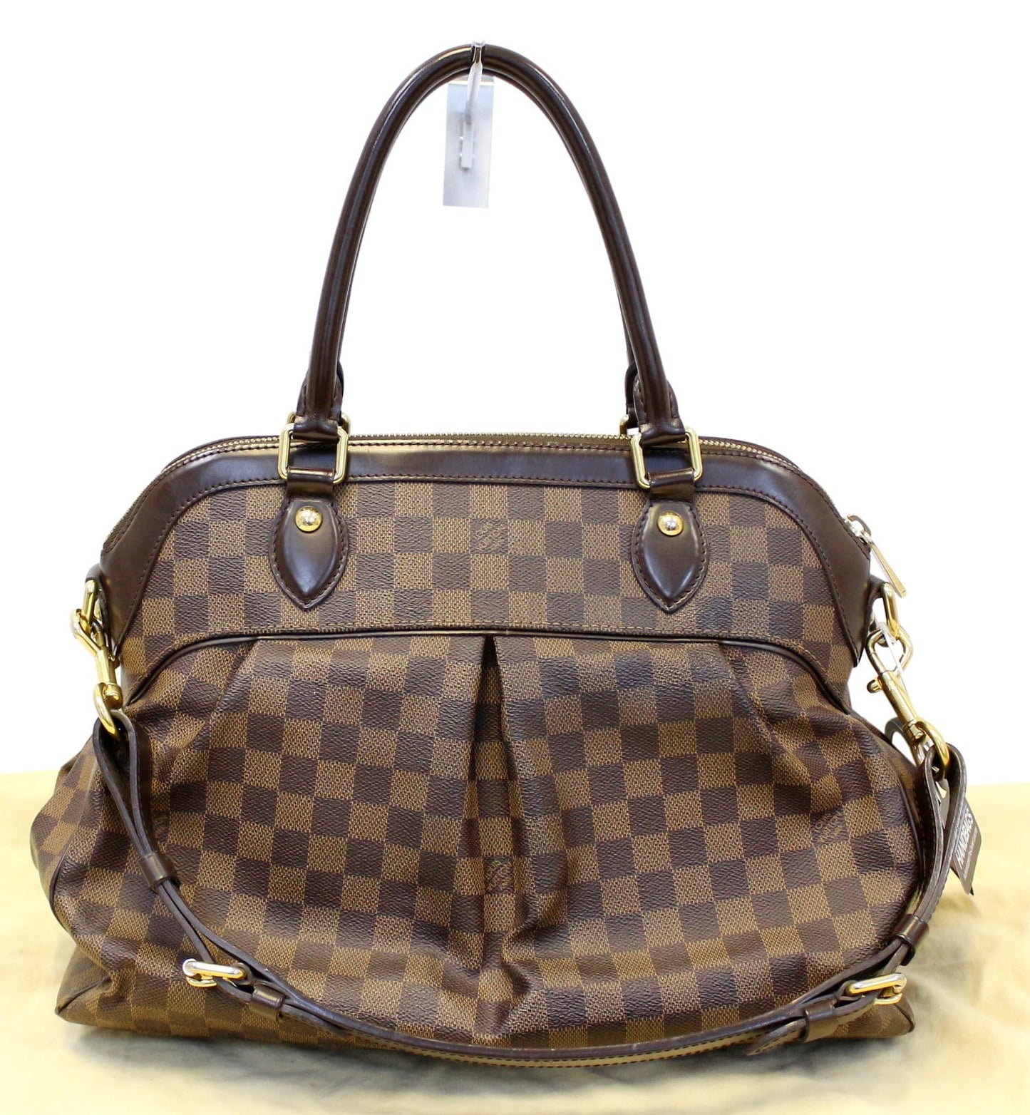 Louis Damier Ebene Trevi Gm Shoulder Bag Brown