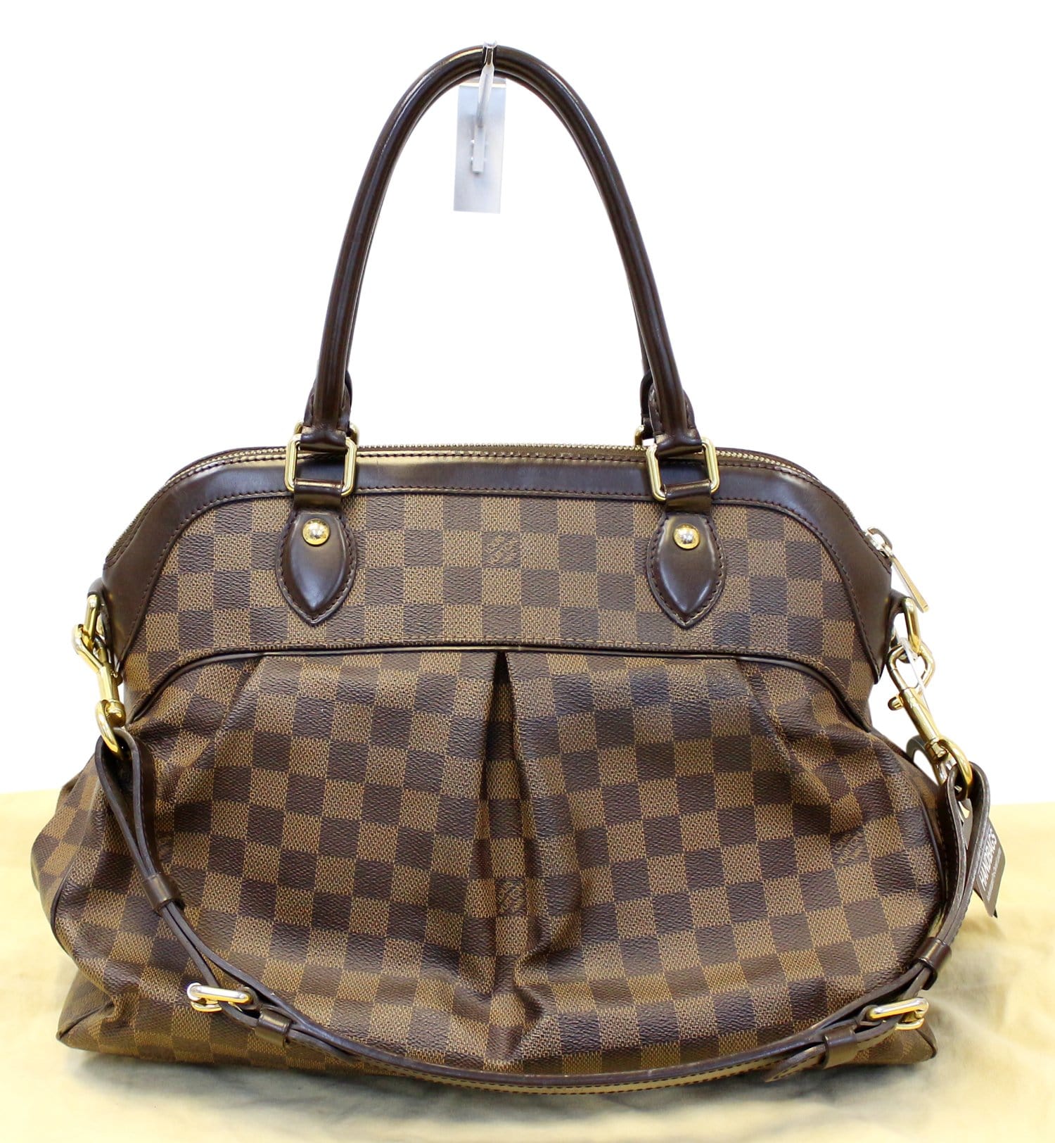 Louis Damier Ebene Trevi Gm Shoulder Bag Brown