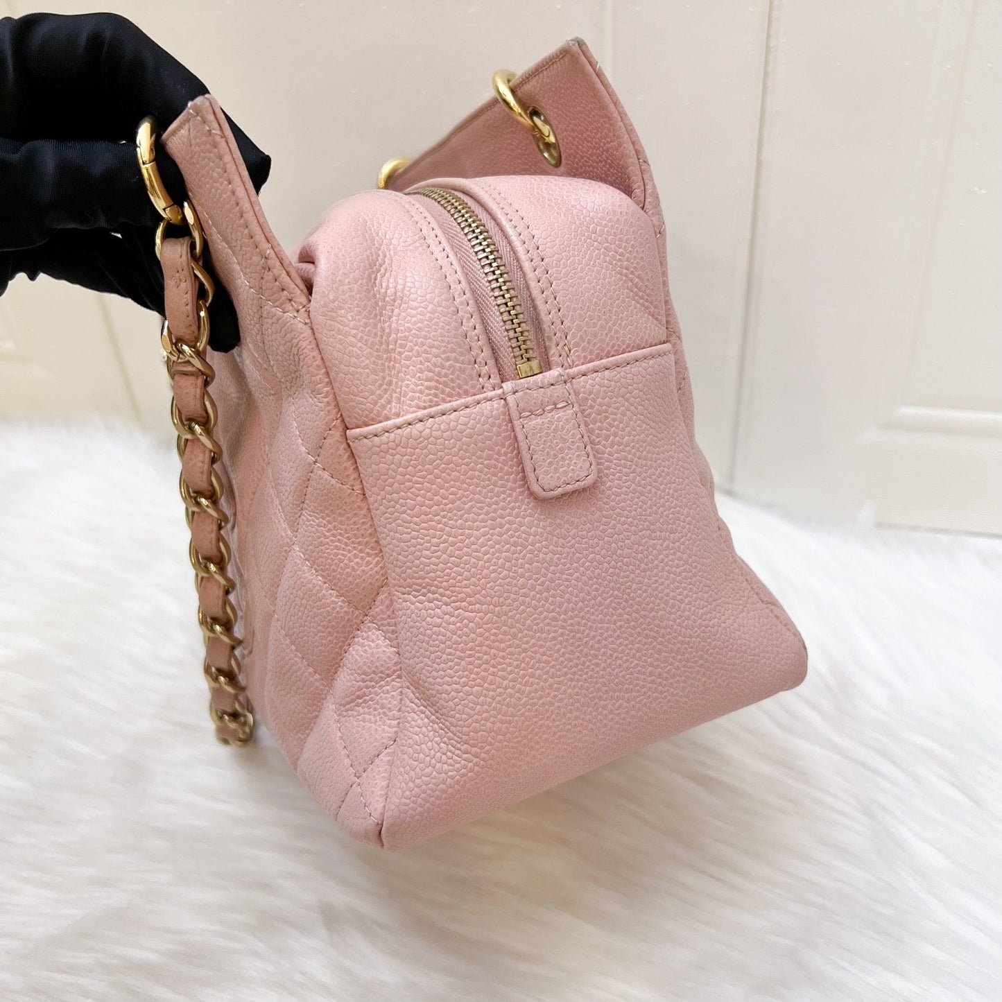 Chanel   Petite Timeless Tote PTT in Sakura Pink Caviar and GHW