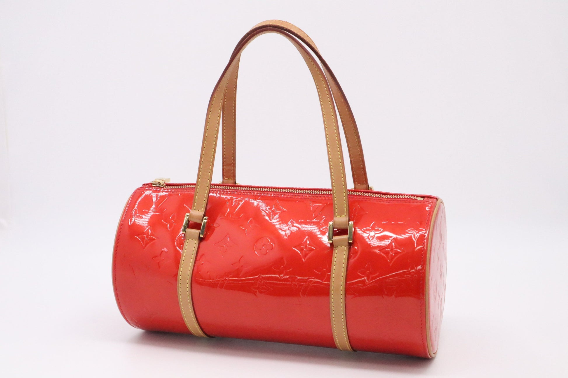 Louis Vuitton Bedford Vernis Leather Red Handbag