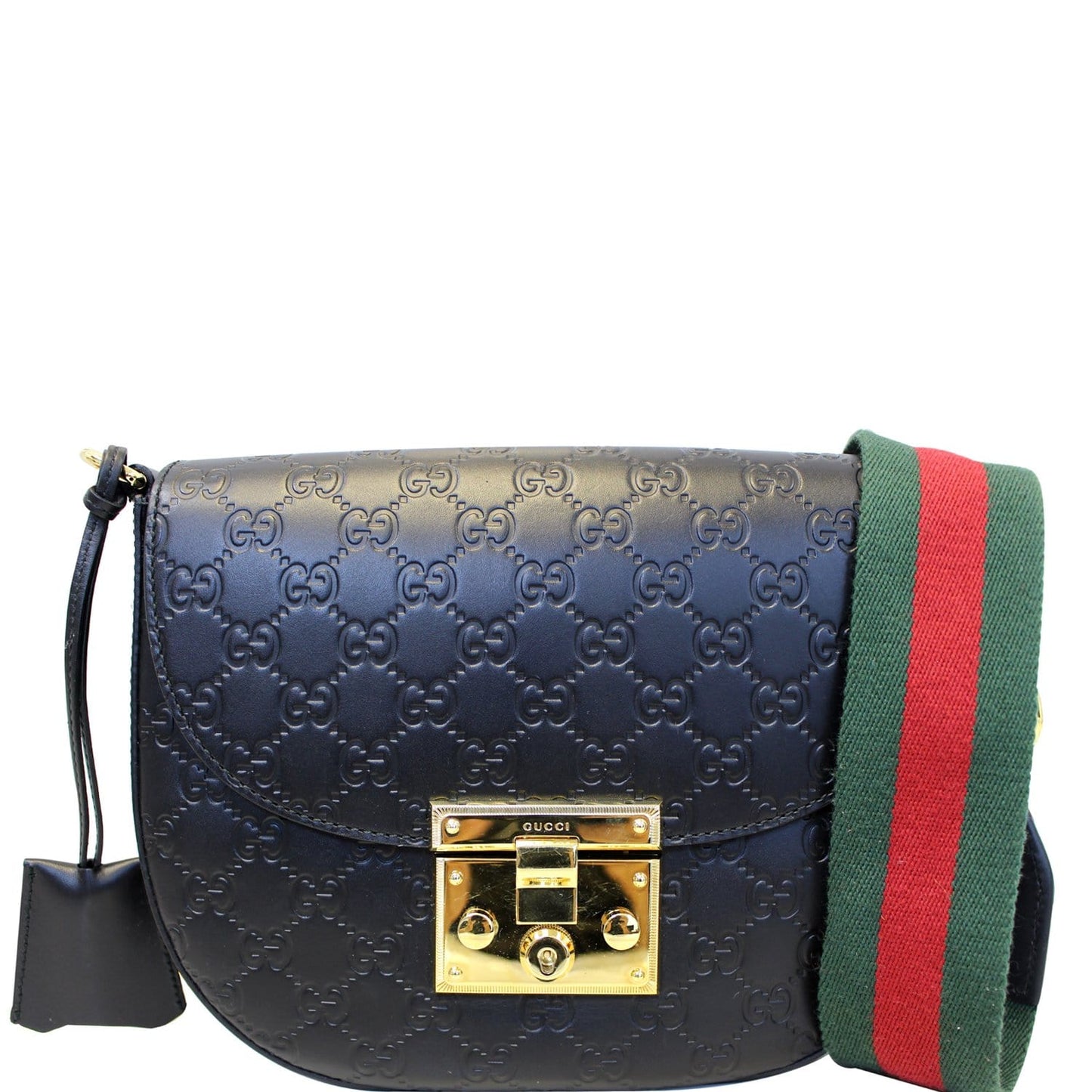 Gucci Padlock ssima Signature Shoulder Bag Leather Crossbody Bag