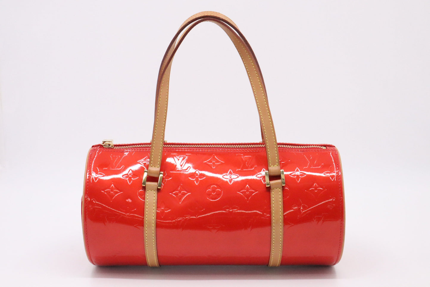 Louis Vuitton Bedford Vernis Leather Red Handbag