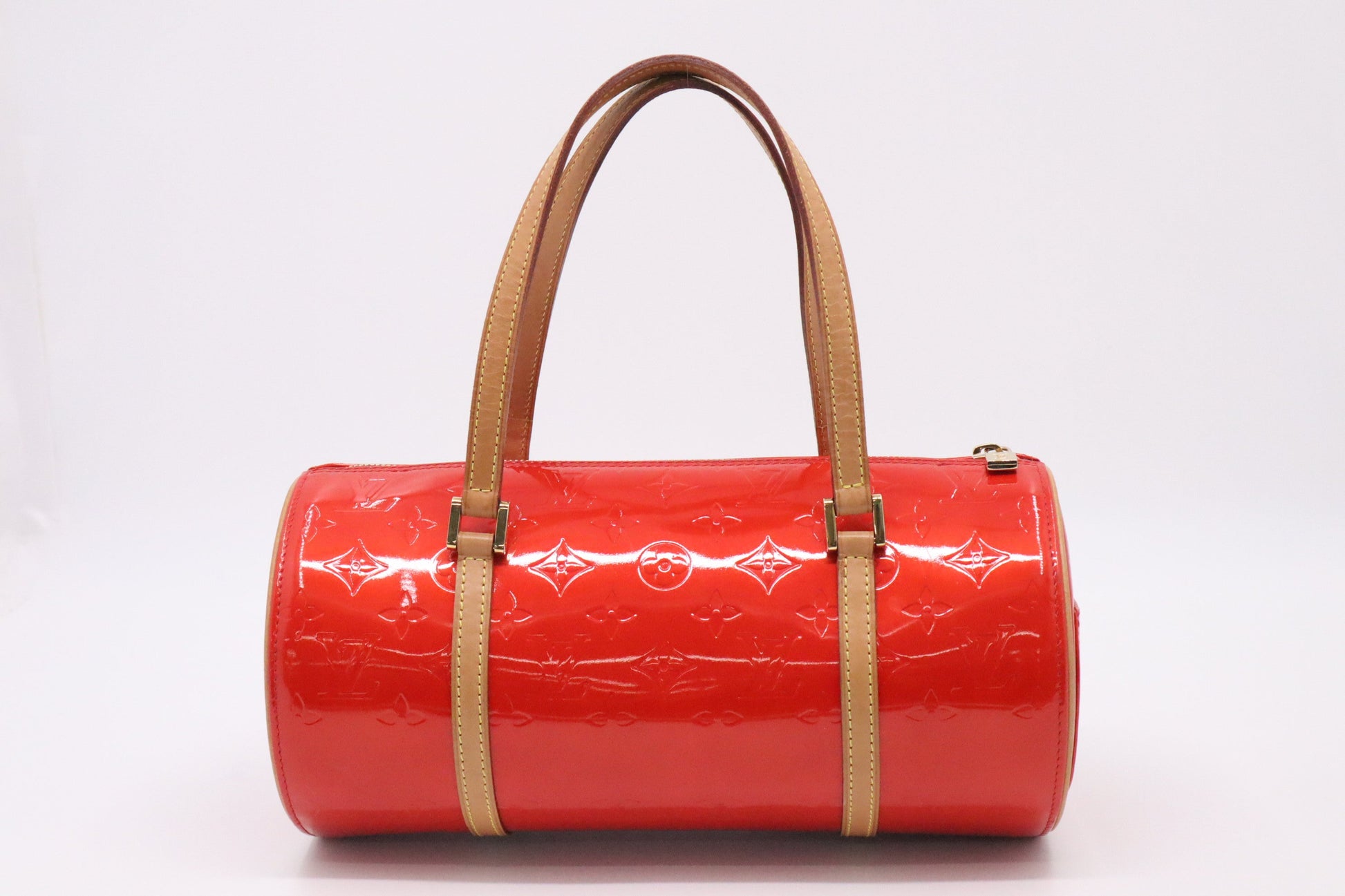 Louis Vuitton Bedford Vernis Leather Red Handbag