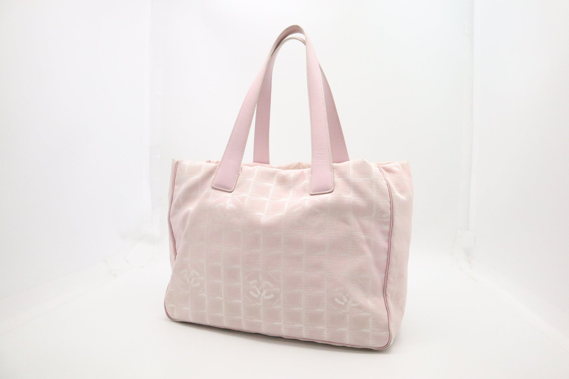 Chanel New Line Pink Canvas Travel Bag