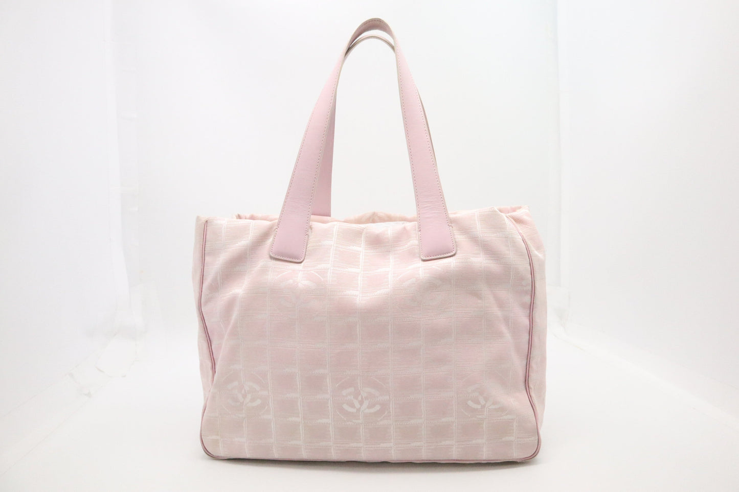 Chanel New Line Pink Canvas Travel Bag