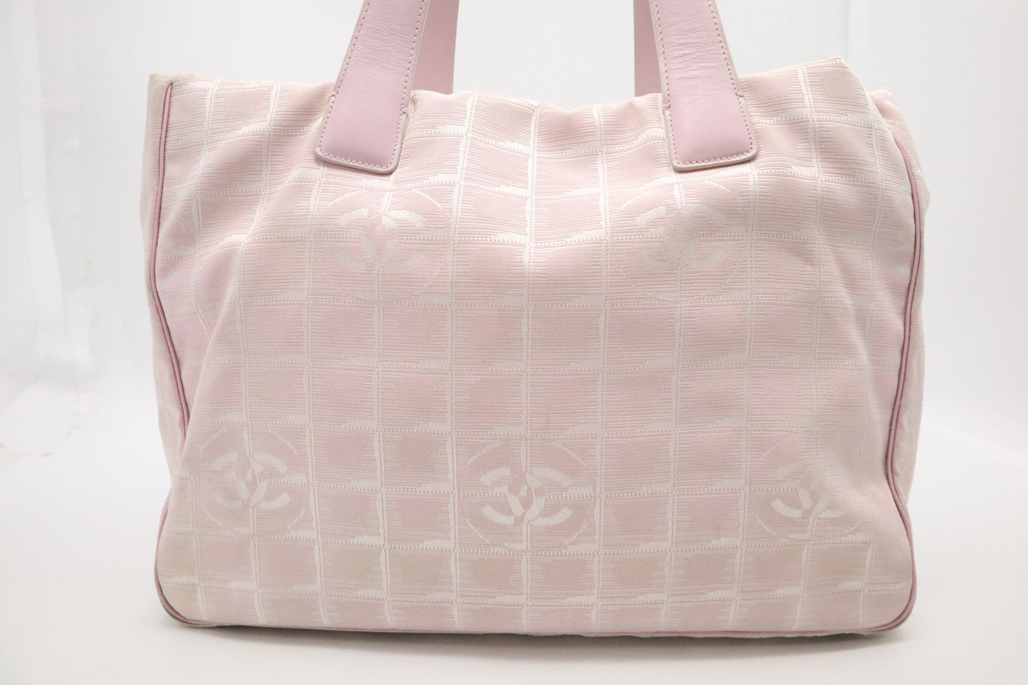 Chanel New Line Pink Canvas Travel Bag