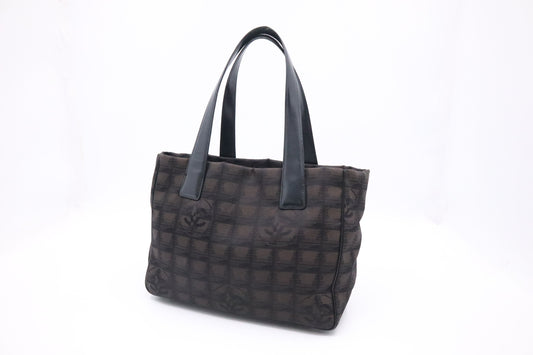 Chanel New Line Black Canvas Travel Bag