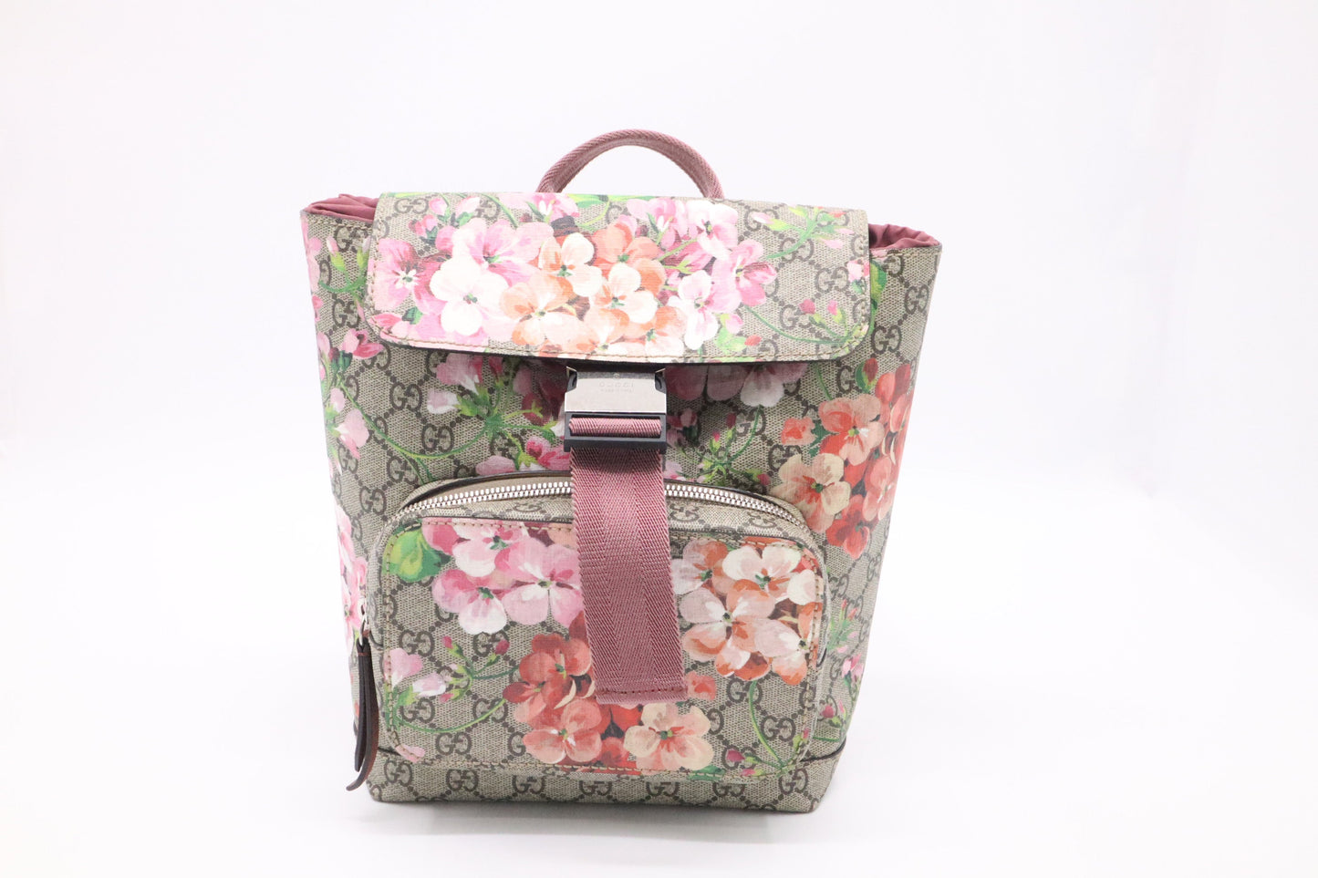 Gucci Blooms Backpack GG Supreme Canvas