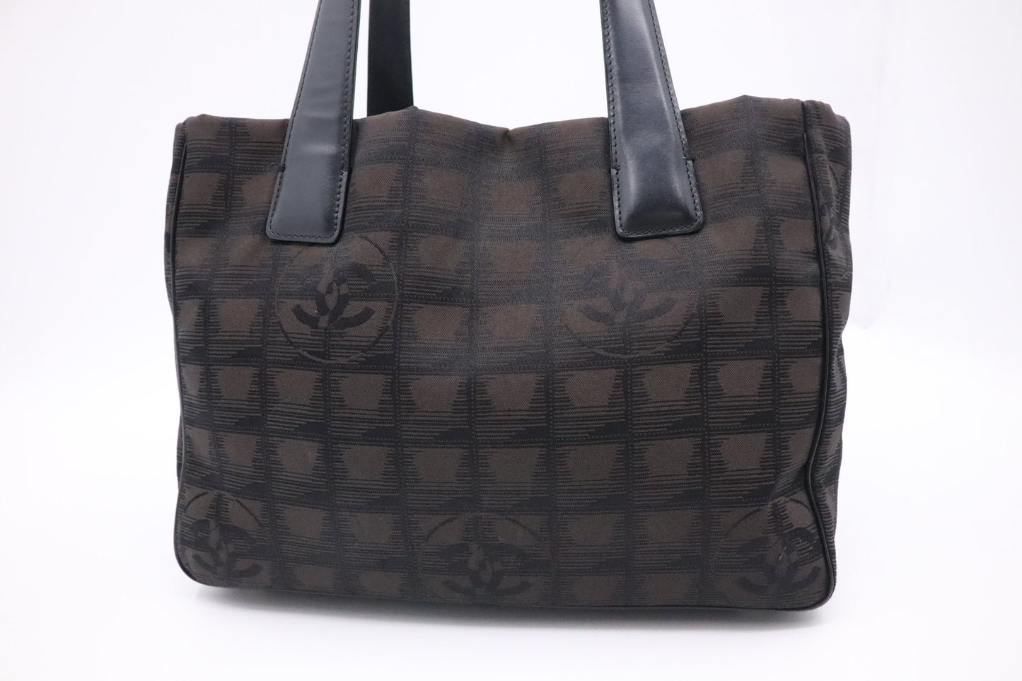 Chanel New Line Black Canvas Travel Bag