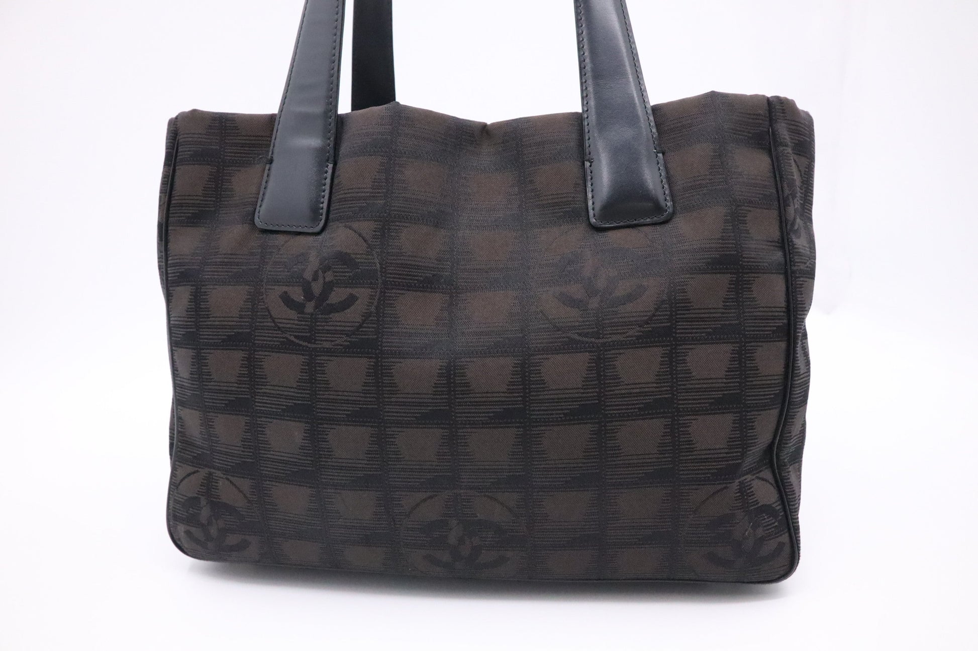 Chanel New Line Black Canvas Travel Bag