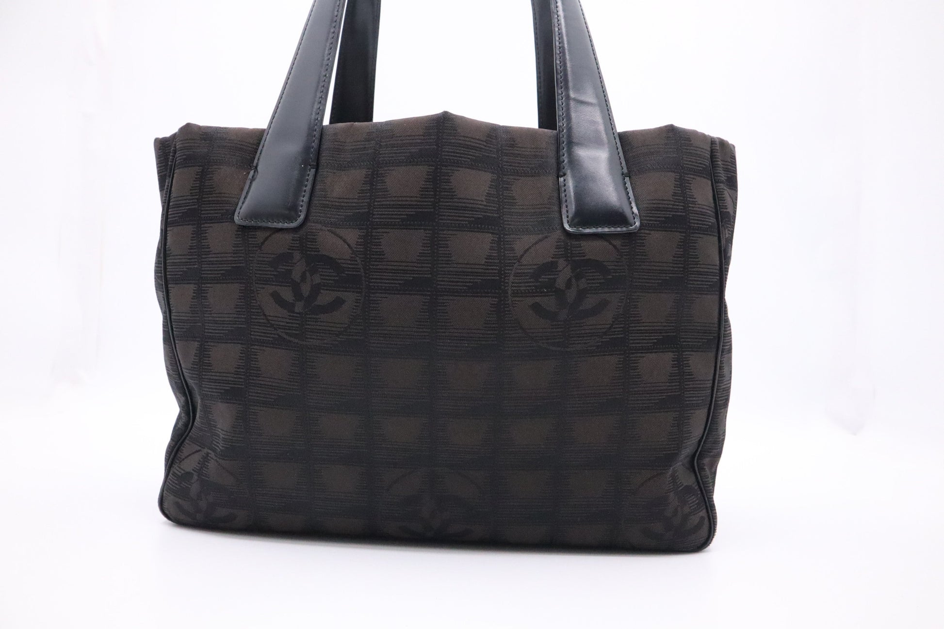Chanel New Line Black Canvas Travel Bag