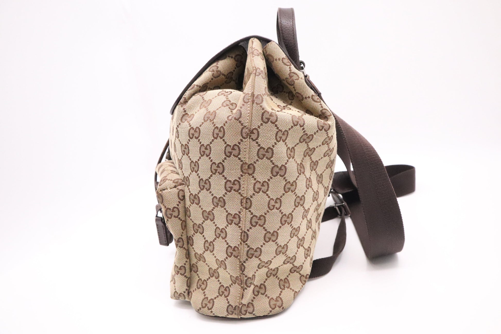 Gucci Backpack GG Canvas Brown