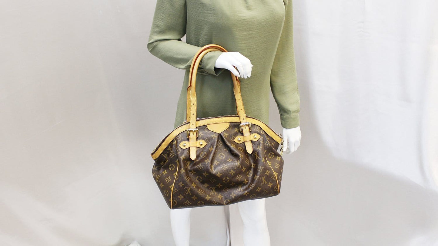 Louis Tivoli Gm Satchel Bag Canvas Monogram Travel Bag Satchel Bag