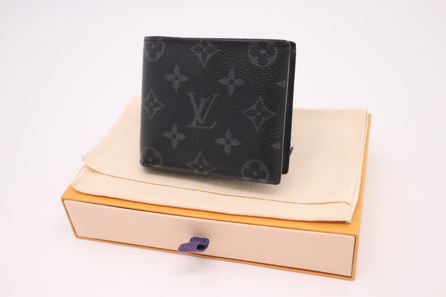 Louis Vuitton Bifold Eclipse Monogram Canvas Wallet Case
