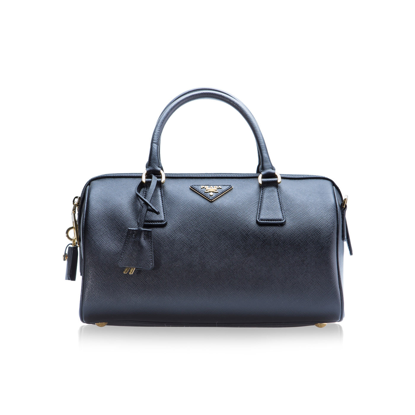 Prada Lux Boston Shoulder Bag Saffiano Lux Boston 1
