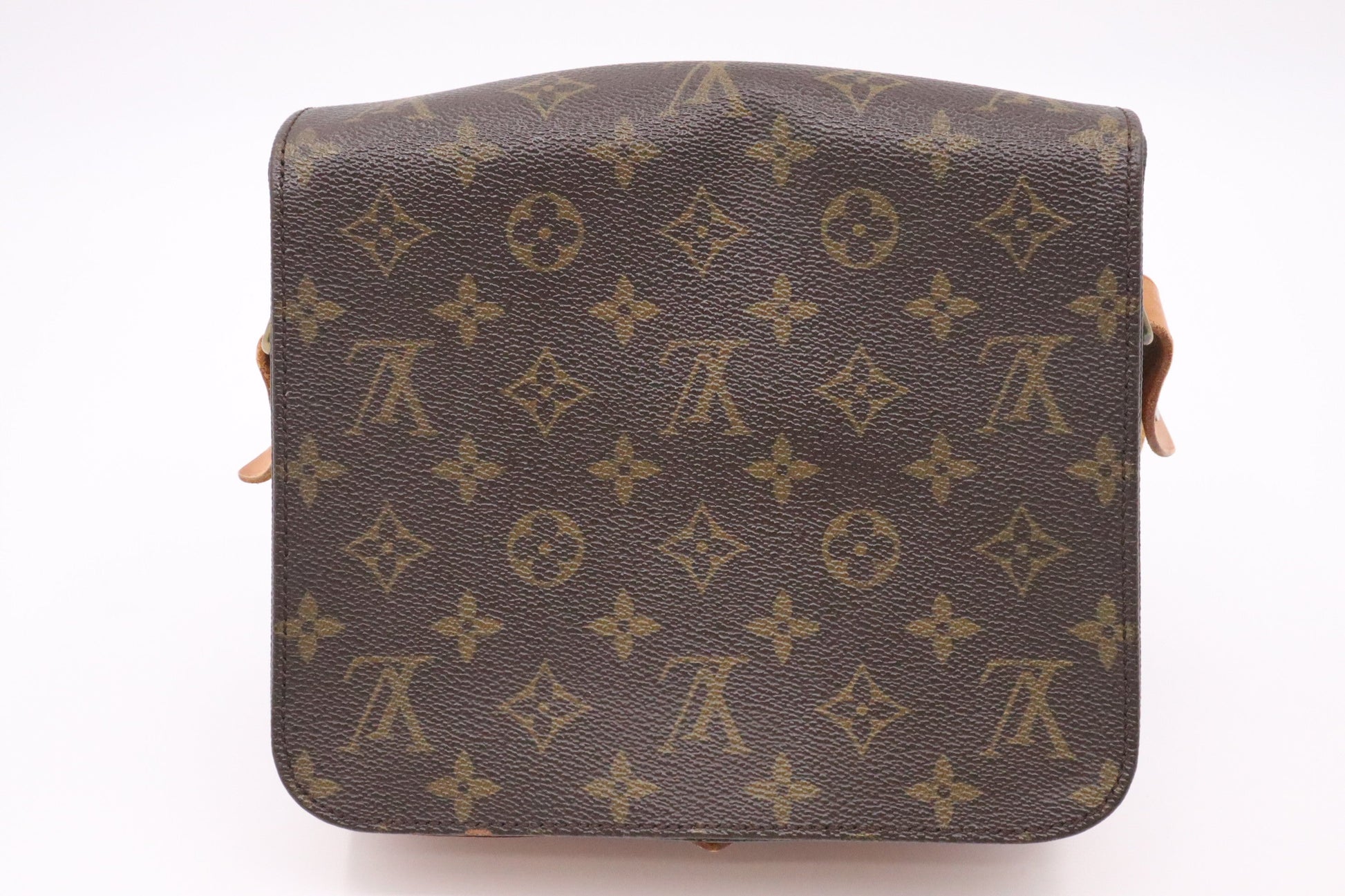 Louis Vuitton Cartouchiere MM Monogram Canvas Handbag Canvas 2