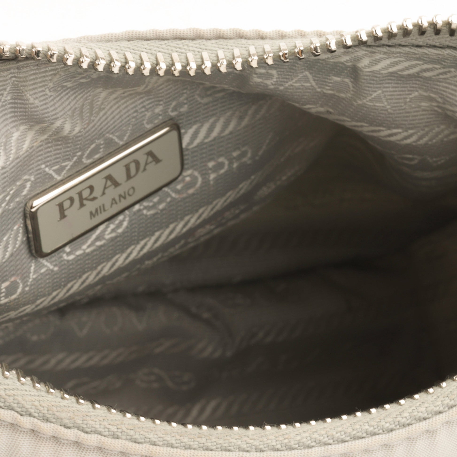 Prada Re Edition Grey Shoulder Bag Gray