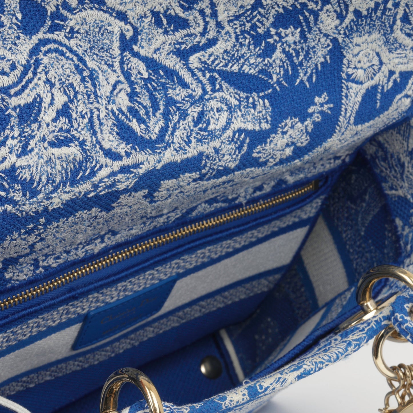 Dior Christian Lady Lite Tote Bag Medium Soleil Embroidery Cghw