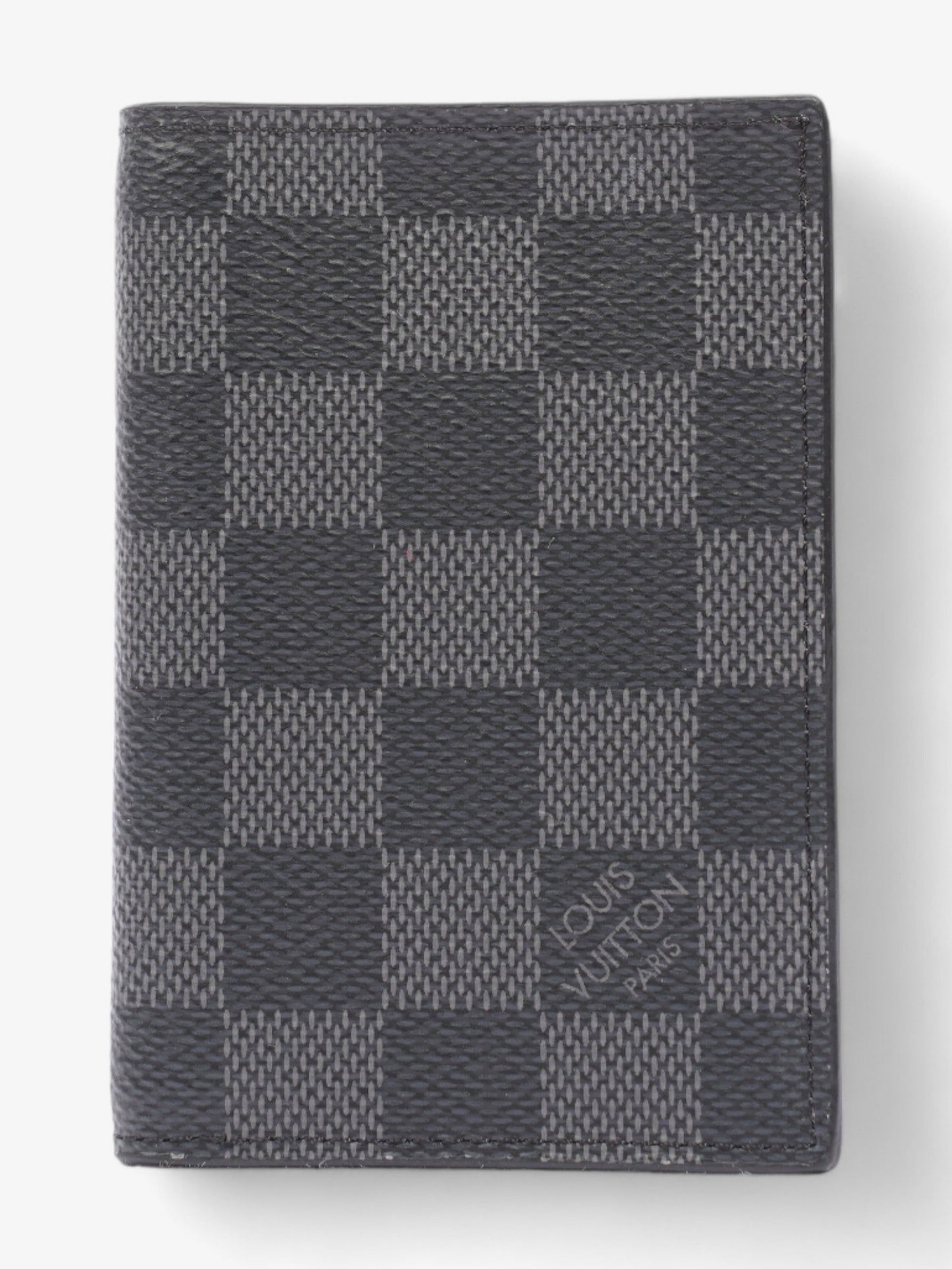 Louis Vuitton Pocket Organiser Graphite Coated Damier Canvas Coated Canvas Wallet Case