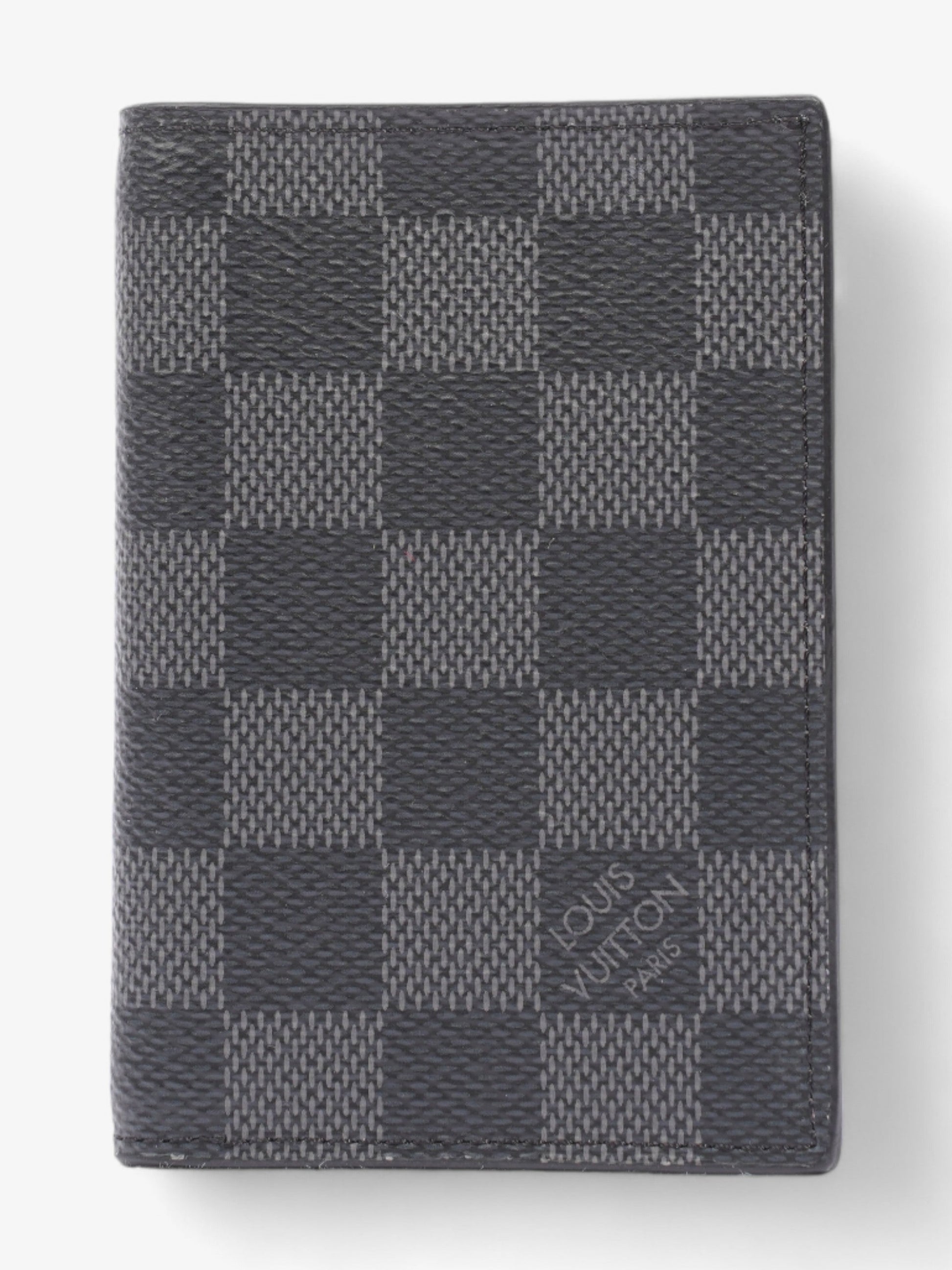 Louis Vuitton Pocket Organiser Graphite Coated Damier Canvas Coated Canvas Wallet Case