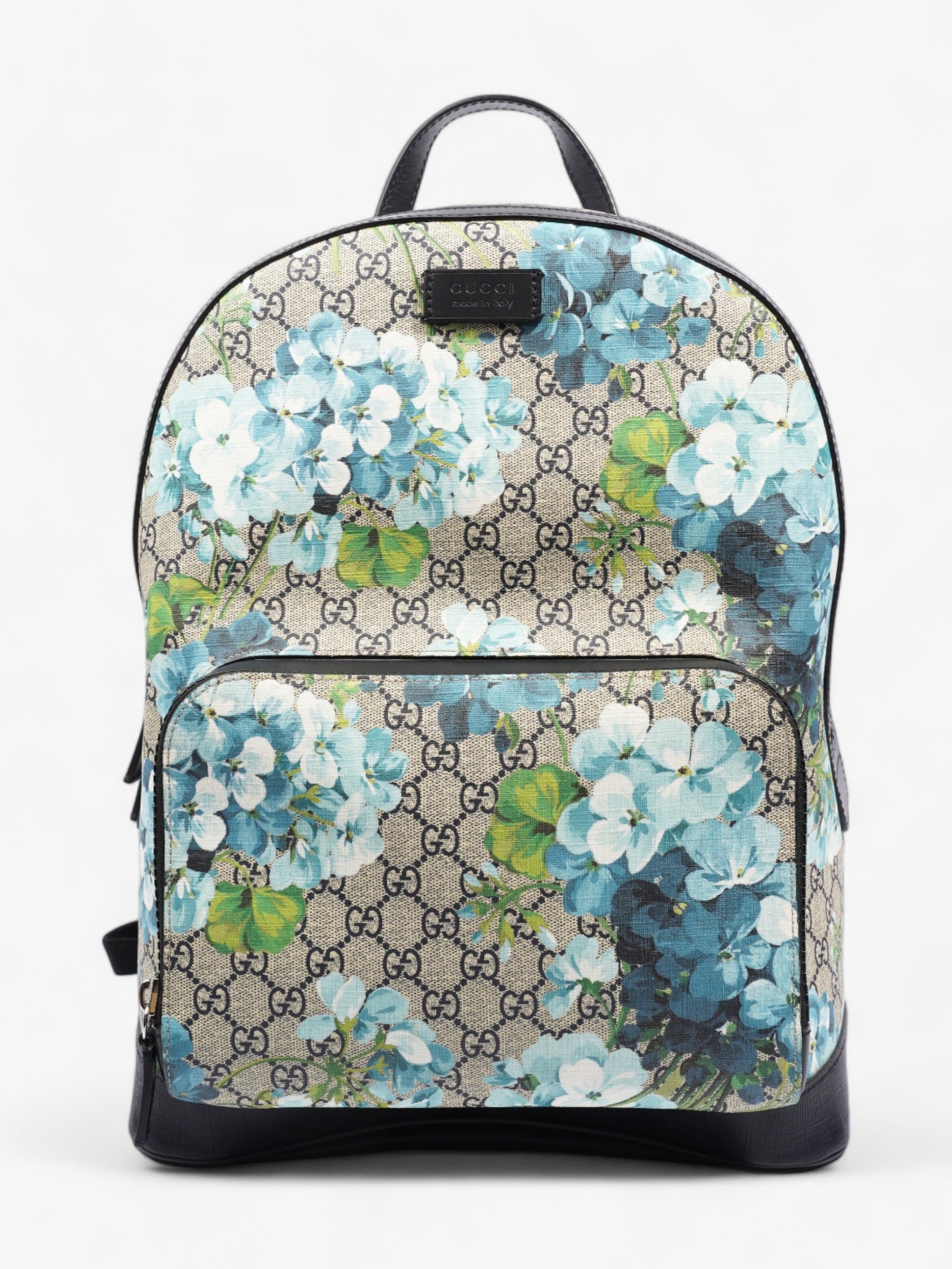 Gucci Blooms Backpack Floral Supreme Coated Canvas Blue