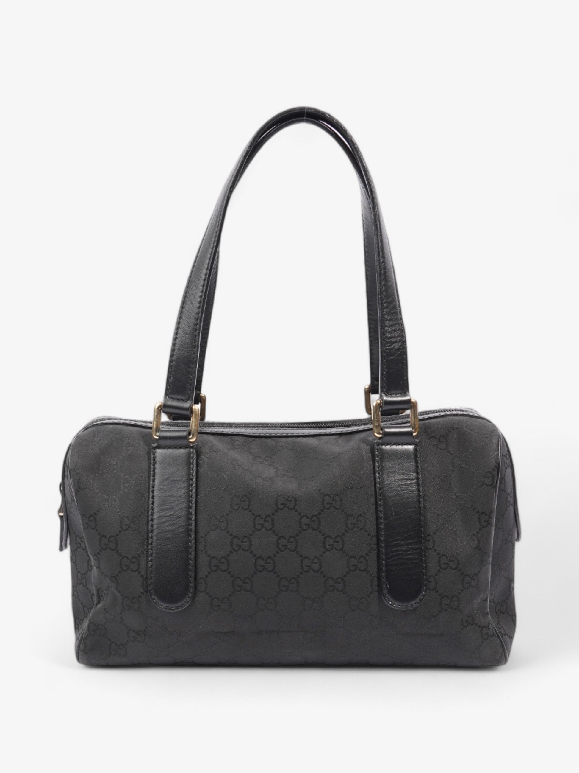 Gucci Boston Supreme Shoulder Bag Nylon Black