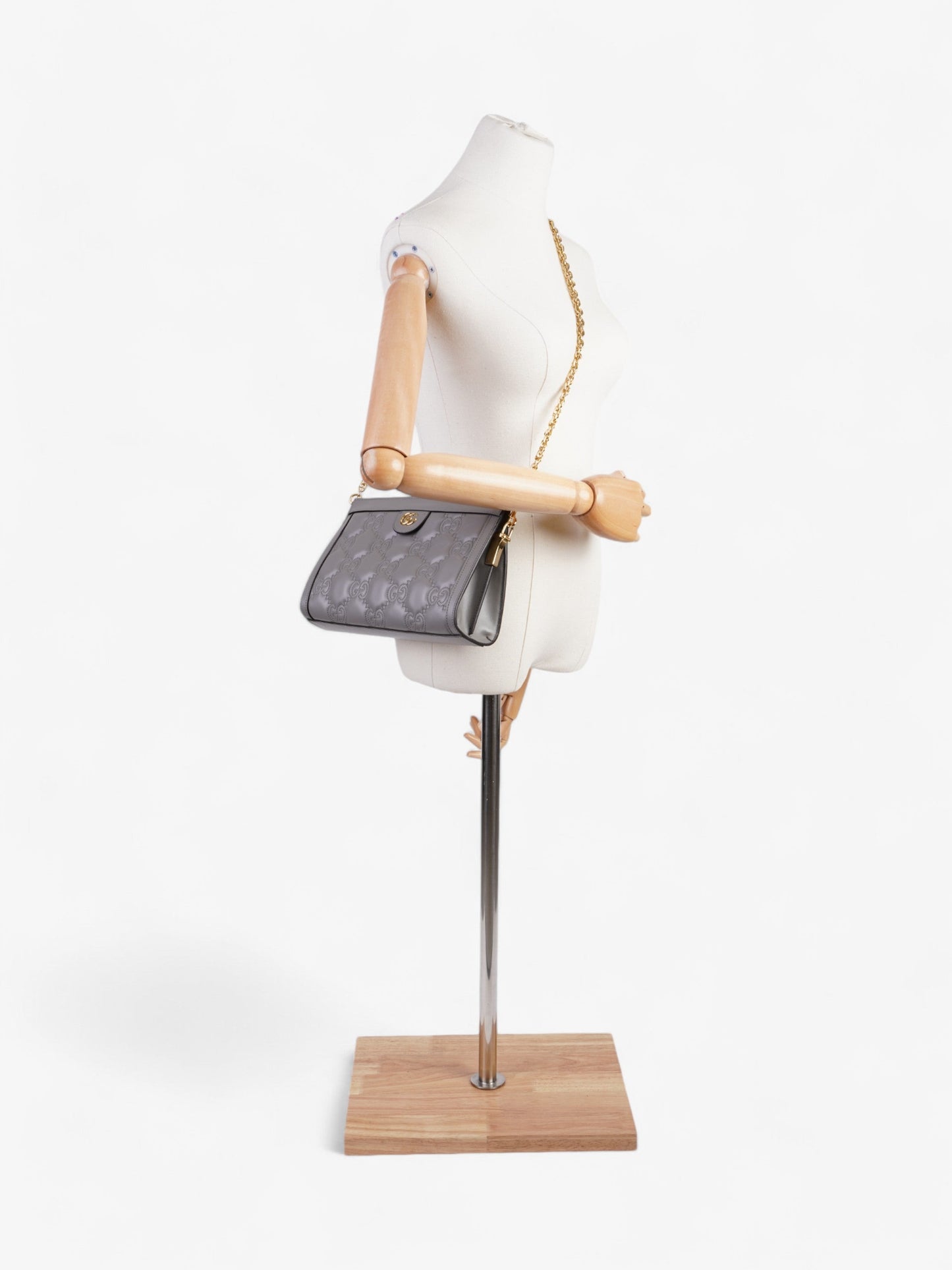 Gucci Ophidia Supreme Grey Crossbody Bag Leather Matelasse