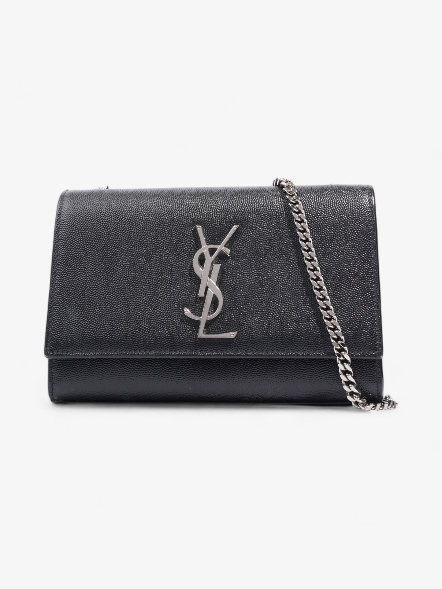 YSL Saint Laurent Kate Grained Crossbody Bag Leather Black Small Grained Leather Small