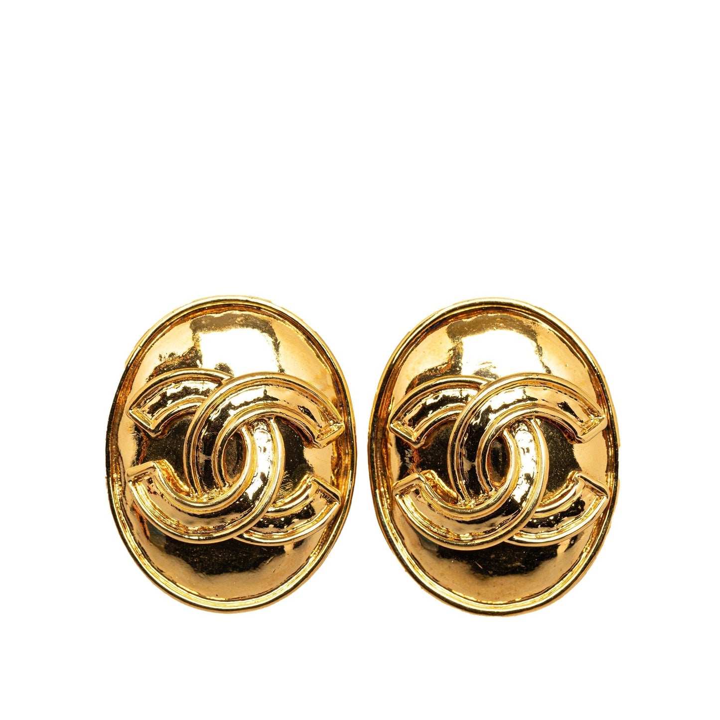 CHANEL CC Clip On Earrings Costume Earrings