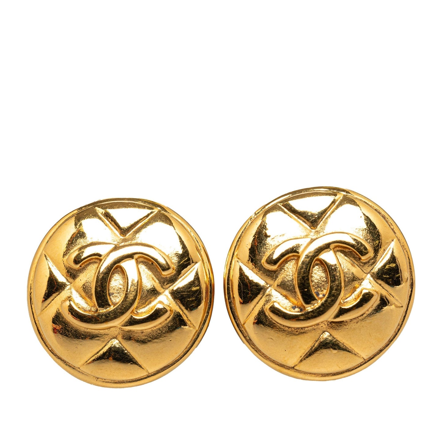 CHANEL CC Clip On Earrings Costume Earrings