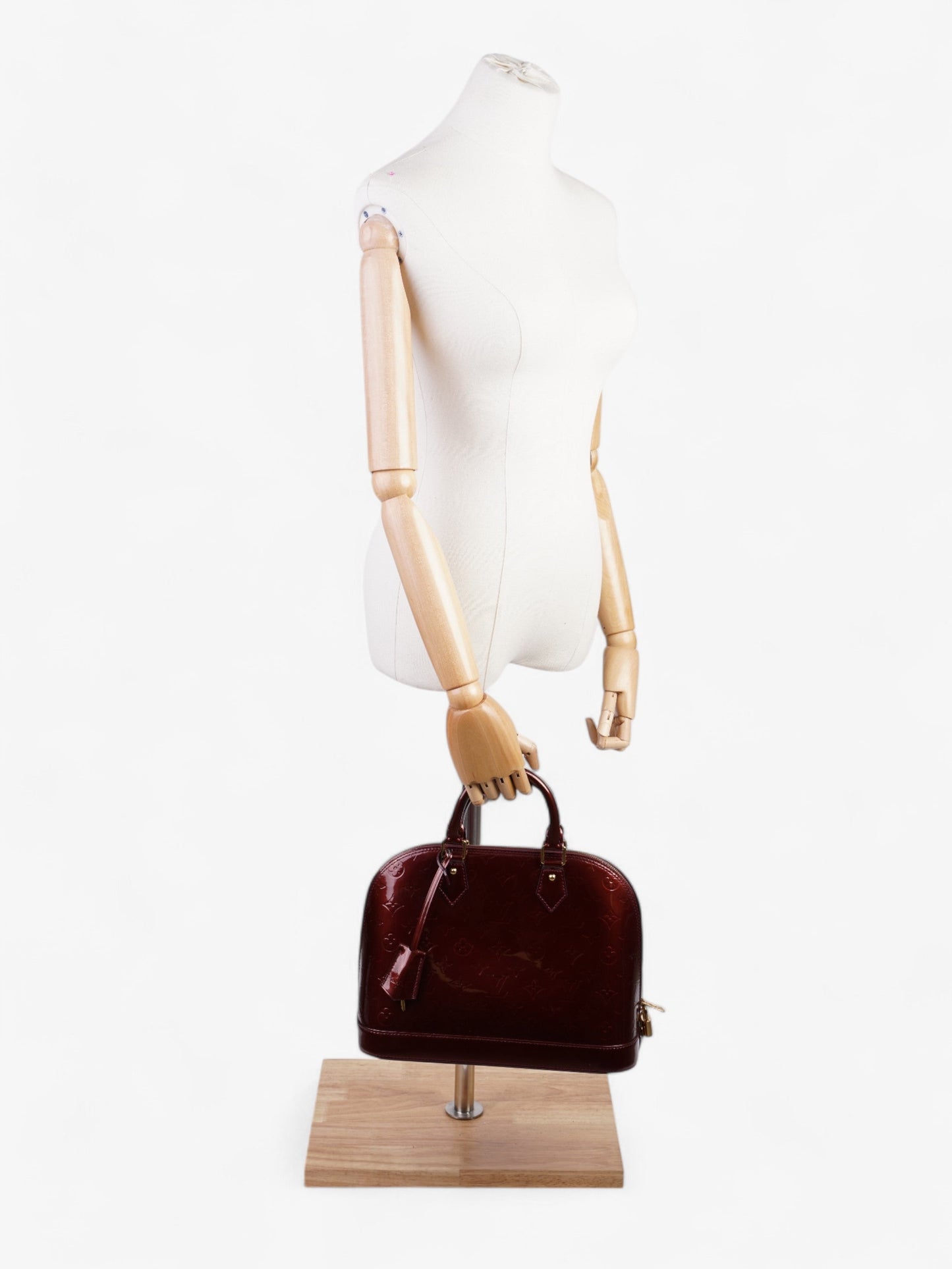 Louis Vuitton Alma Amarante PM Monogram Vernis Leather Handbag