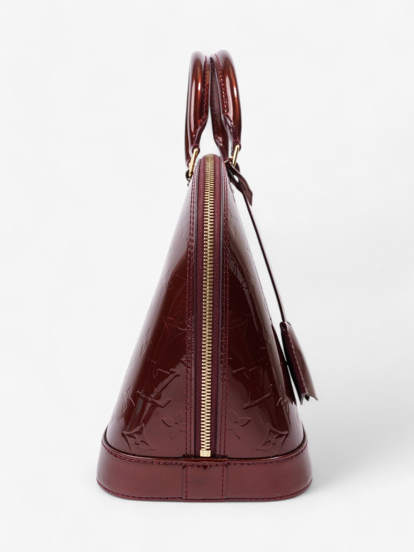 Louis Vuitton Alma Amarante PM Monogram Vernis Leather Handbag