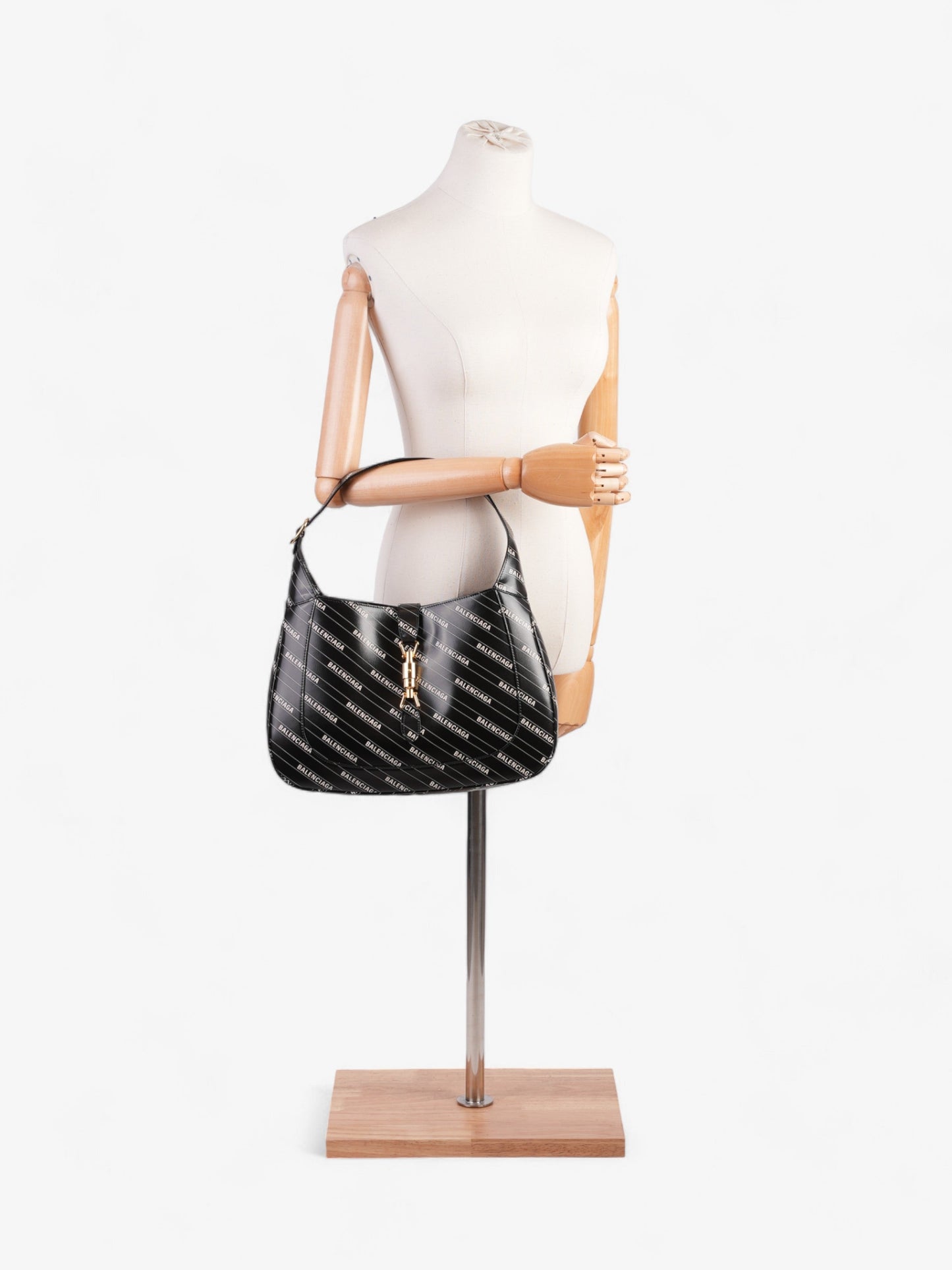 Gucci Balenciaga Jackie Medium Shoulder Bag Leather Black