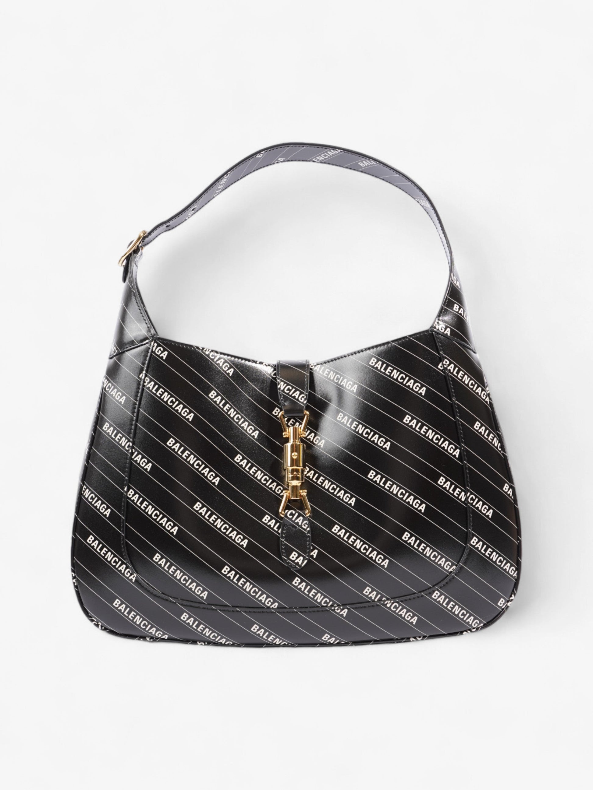 Gucci Balenciaga Jackie Medium Shoulder Bag Leather Black