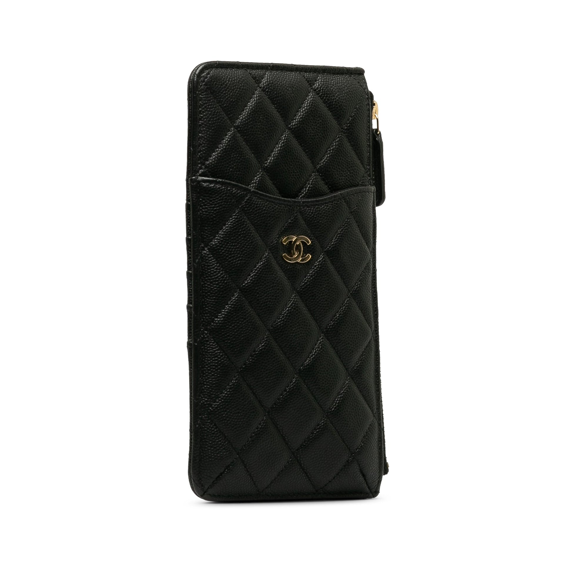 CHANEL Caviar Leather Card Holder