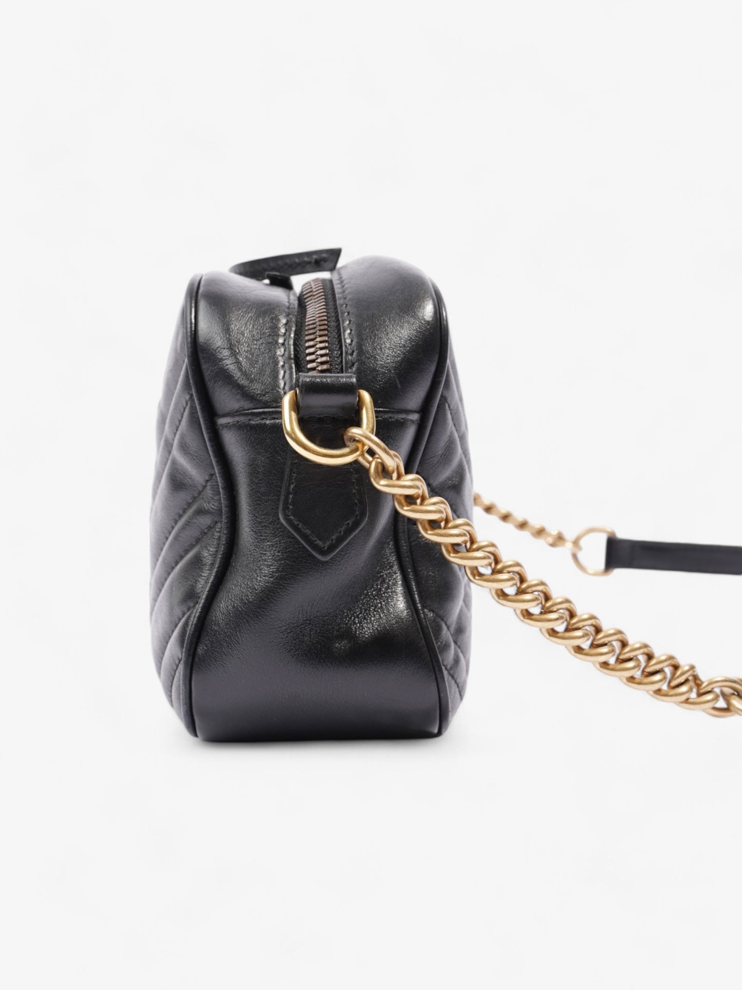 Gucci Marmont Zip Small Shoulder Bag Leather Matelasse Small 3