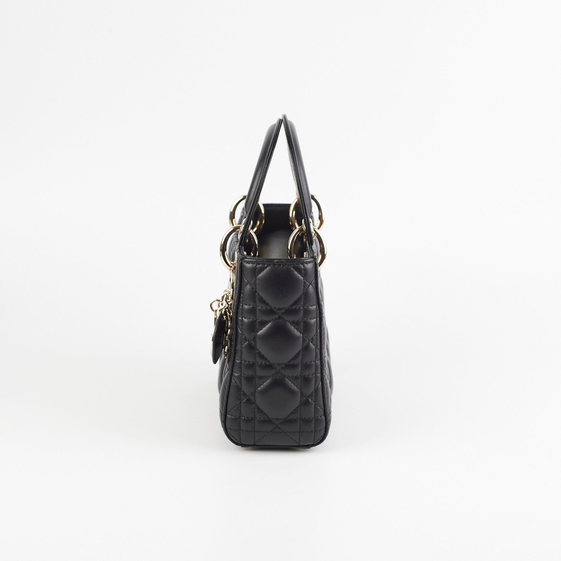 Dior Lady Crossbody Bag Lambskin Black Mini