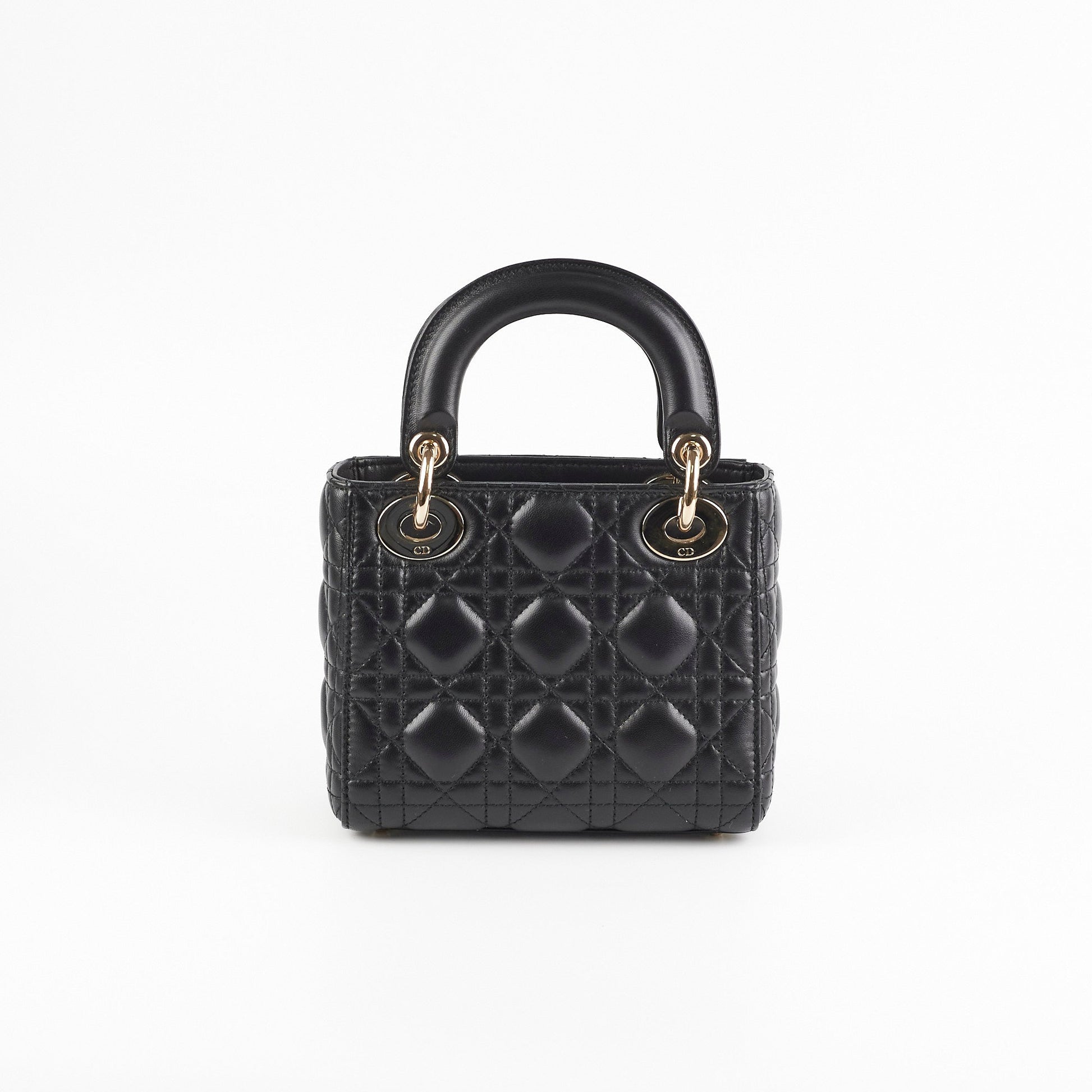 Dior Lady Crossbody Bag Lambskin Black Mini