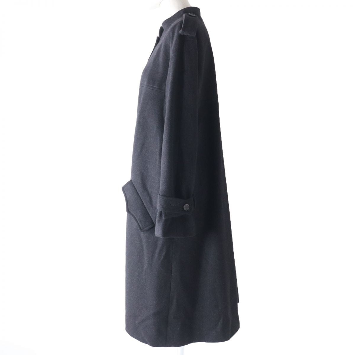 Chanel Wool Cashmere Coat, Coco Mark, Size 42