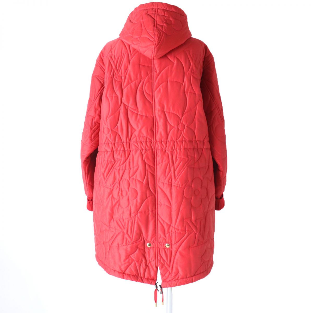 Louis Vuitton Hoodie Filling 100 polyester Rib Leather Nylon Wool Red Apparel