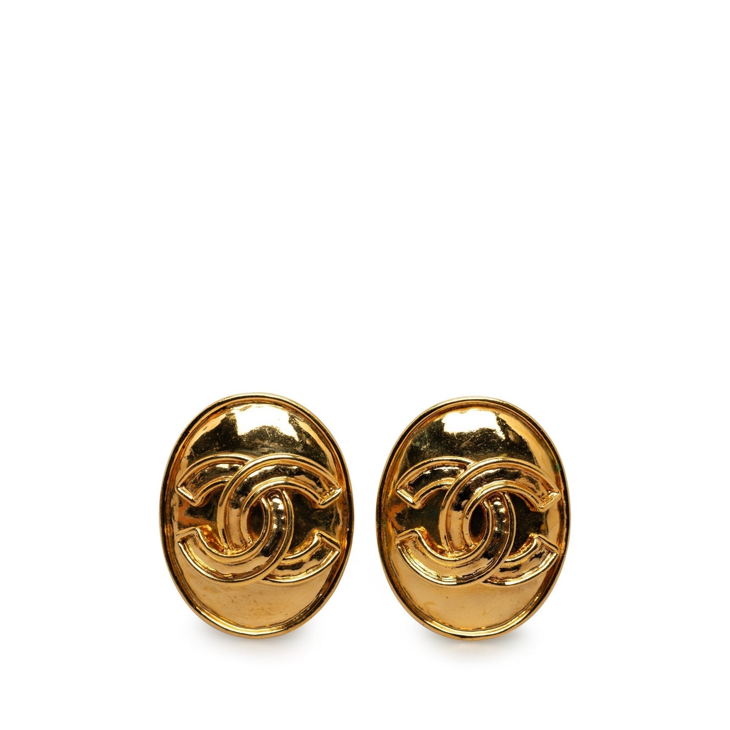 CHANEL CC Clip On Earrings Costume Earrings