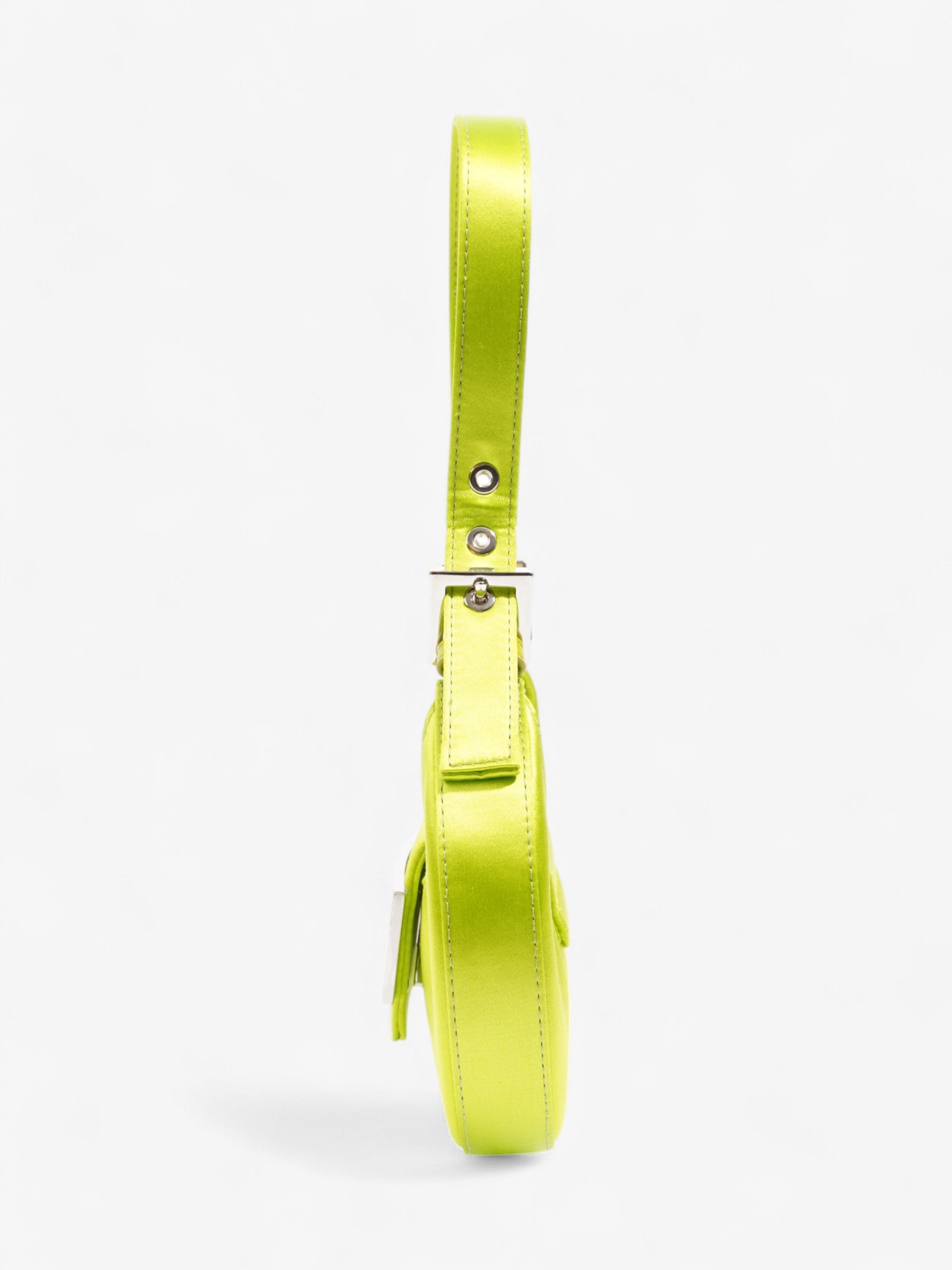 Fendi Cookie Hobo Wasabi Silk Mini Shoulder Bag