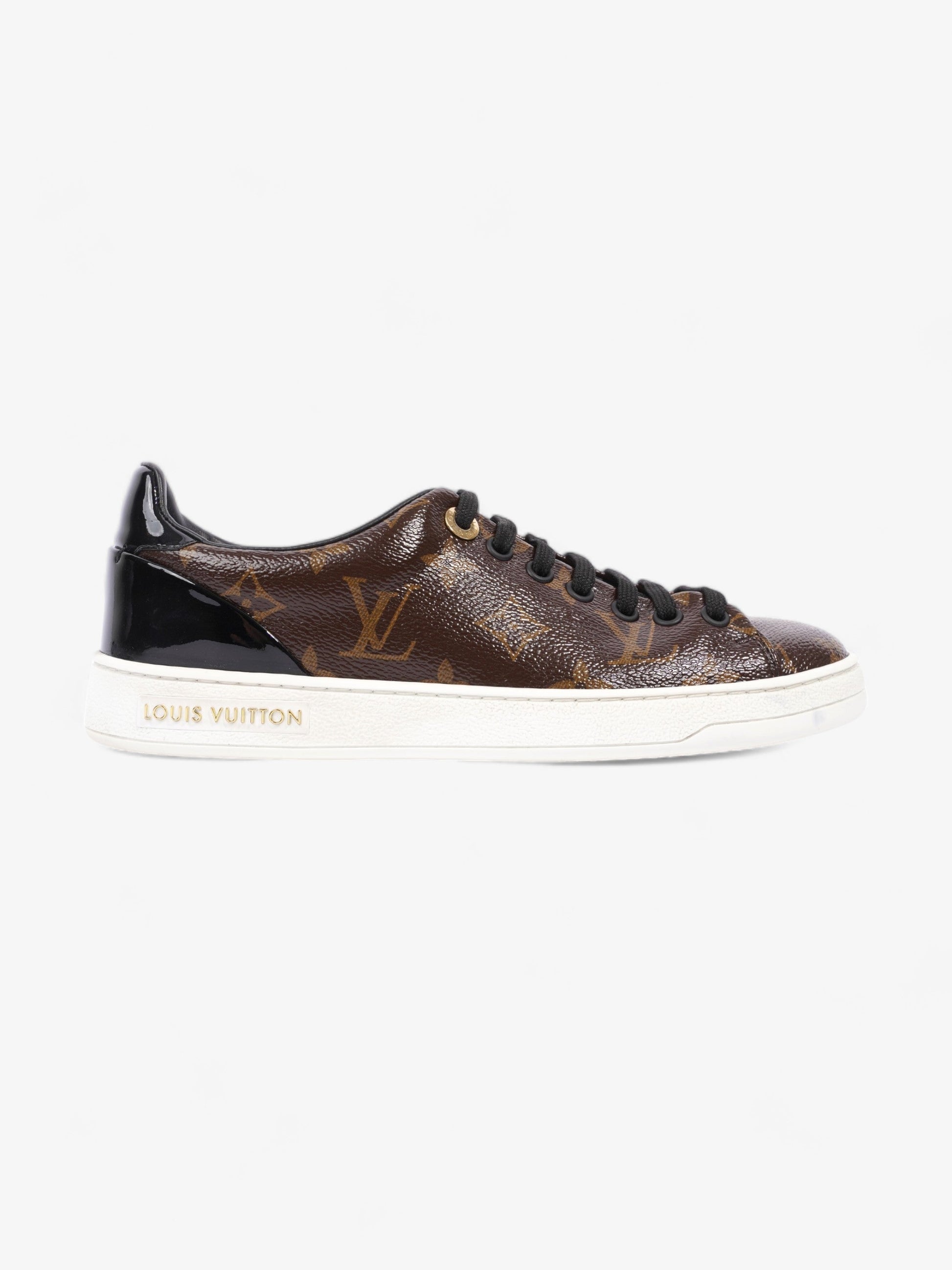 Louis Vuitton Front Row Sneaker Coated EU Monogram Canvas Coated Canvas Black Apparel