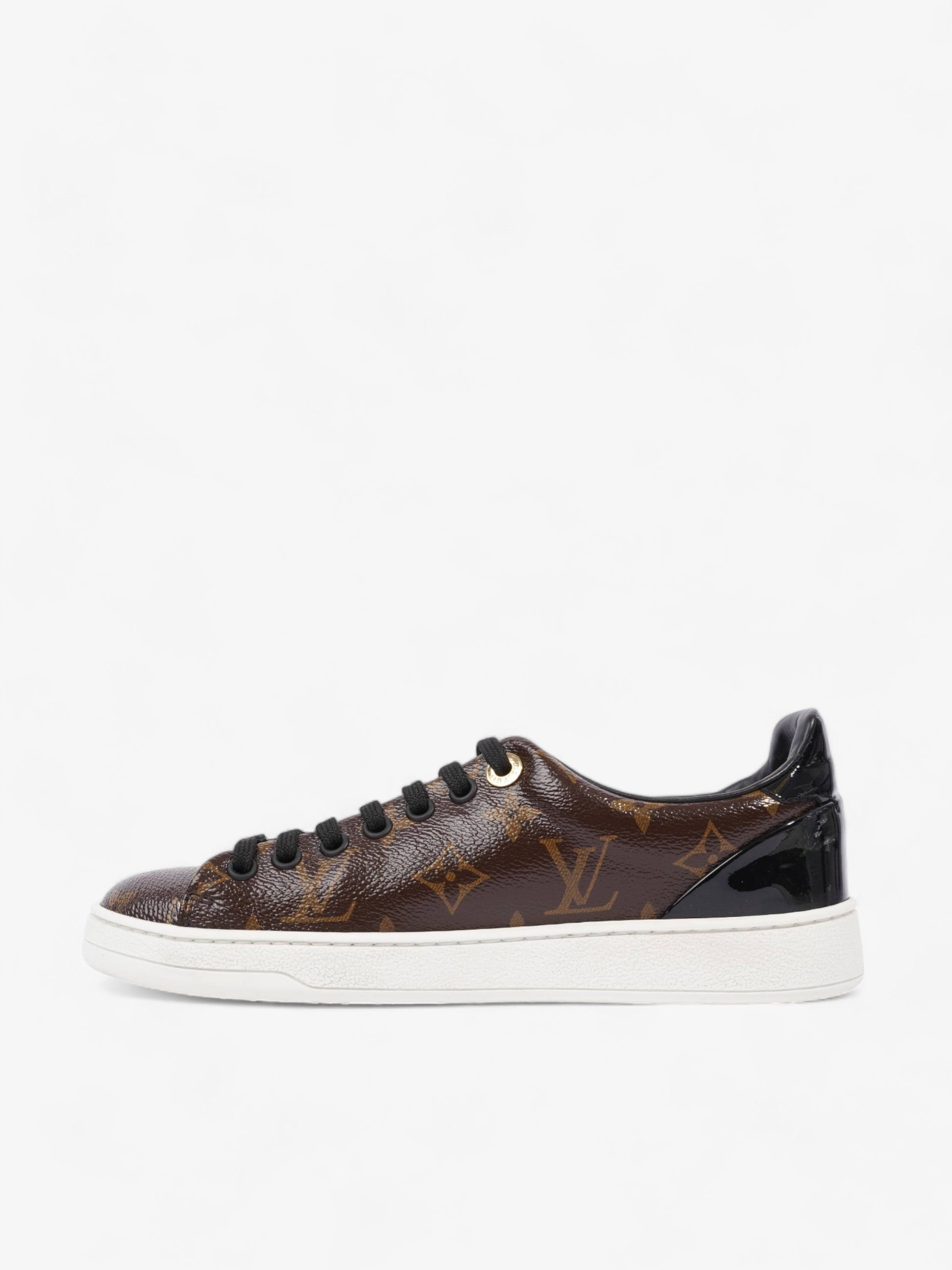 Louis Vuitton Front Row Sneaker Coated EU Monogram Canvas Coated Canvas Black Apparel