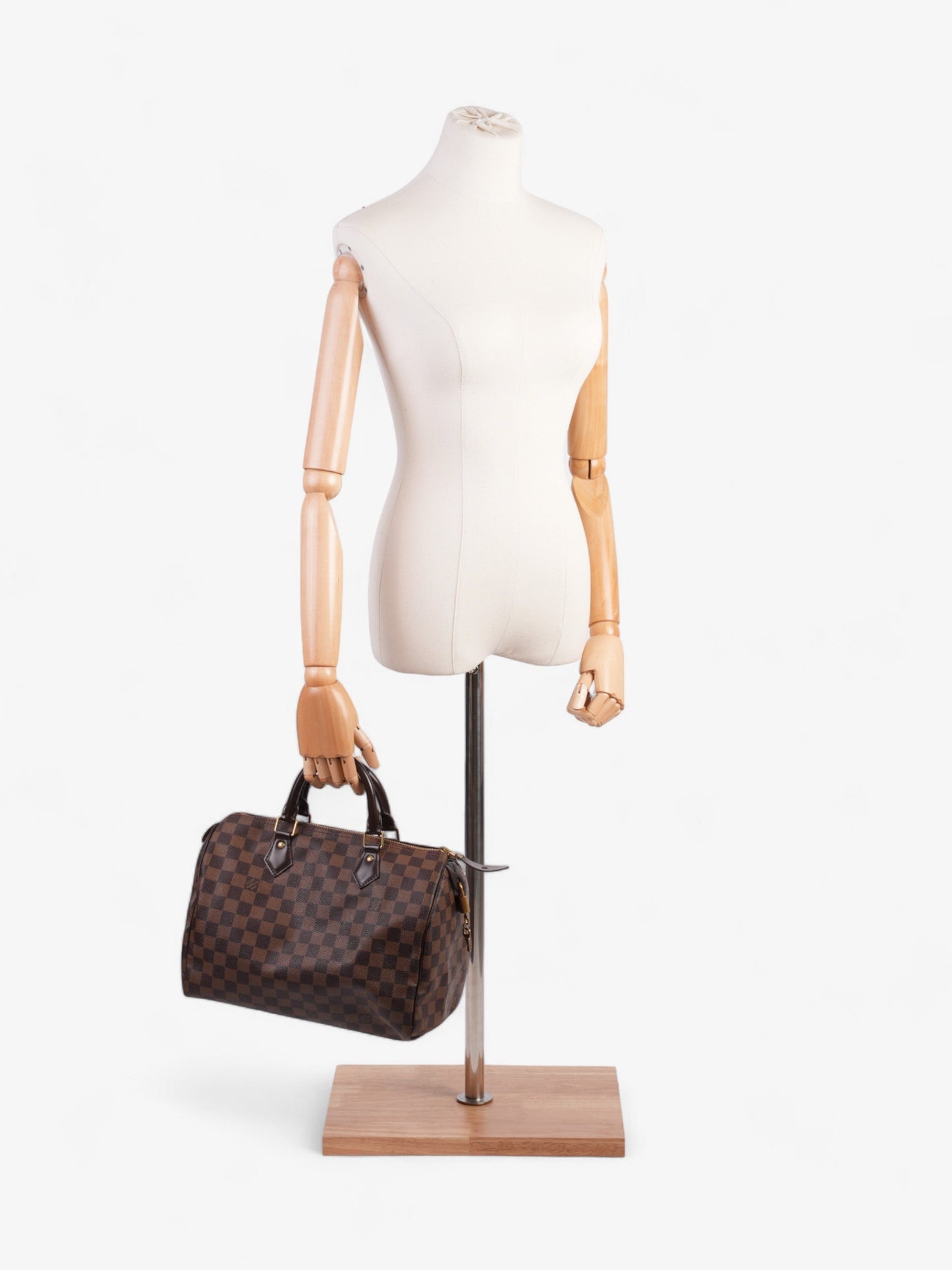 Louis Vuitton Speedy Ebene Coated 30 Canvas Coated Canvas Damier Apparel Canvas 31
