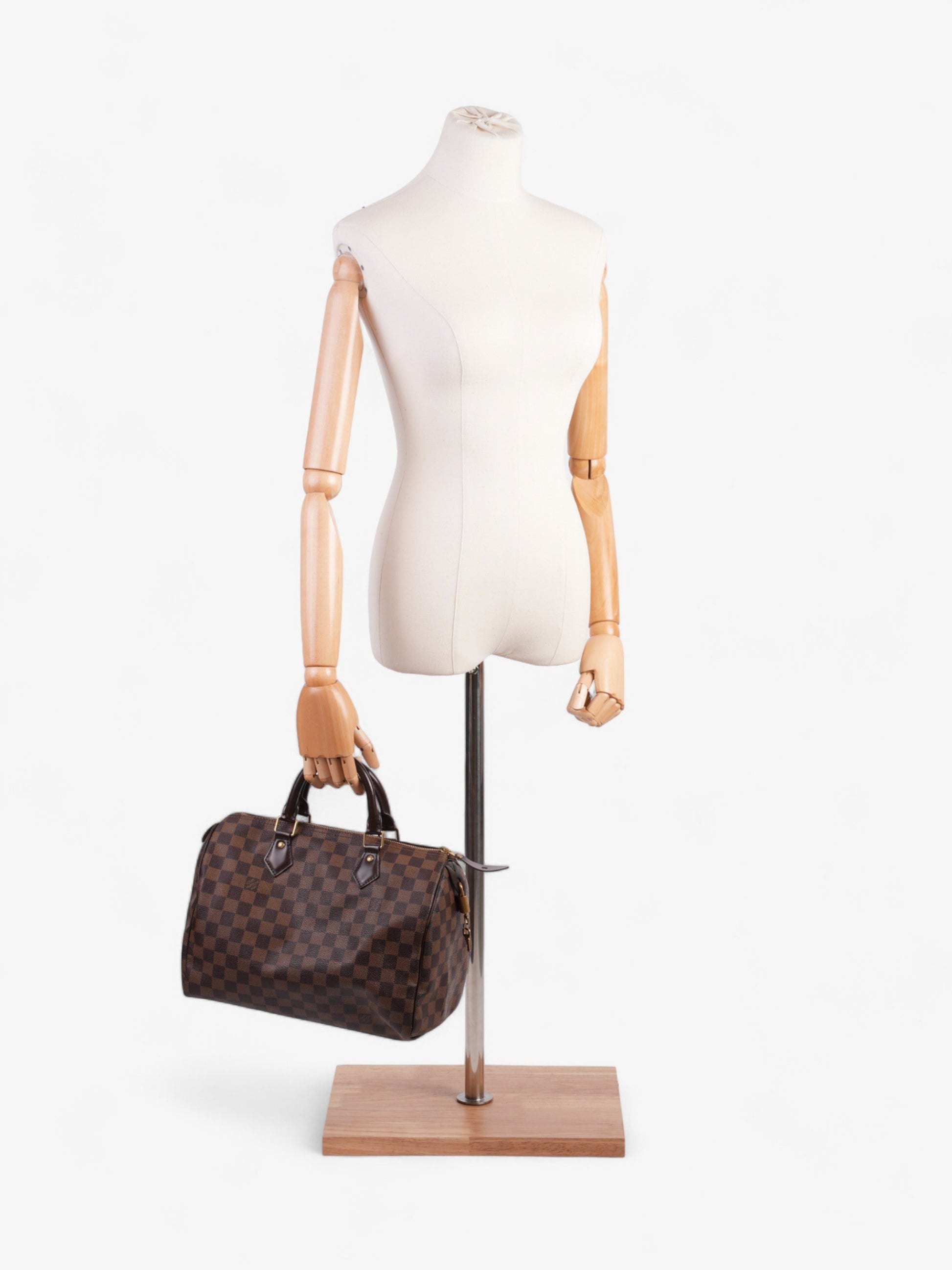 Louis Vuitton Speedy Ebene Coated 30 Canvas Coated Canvas Damier Apparel Canvas 31