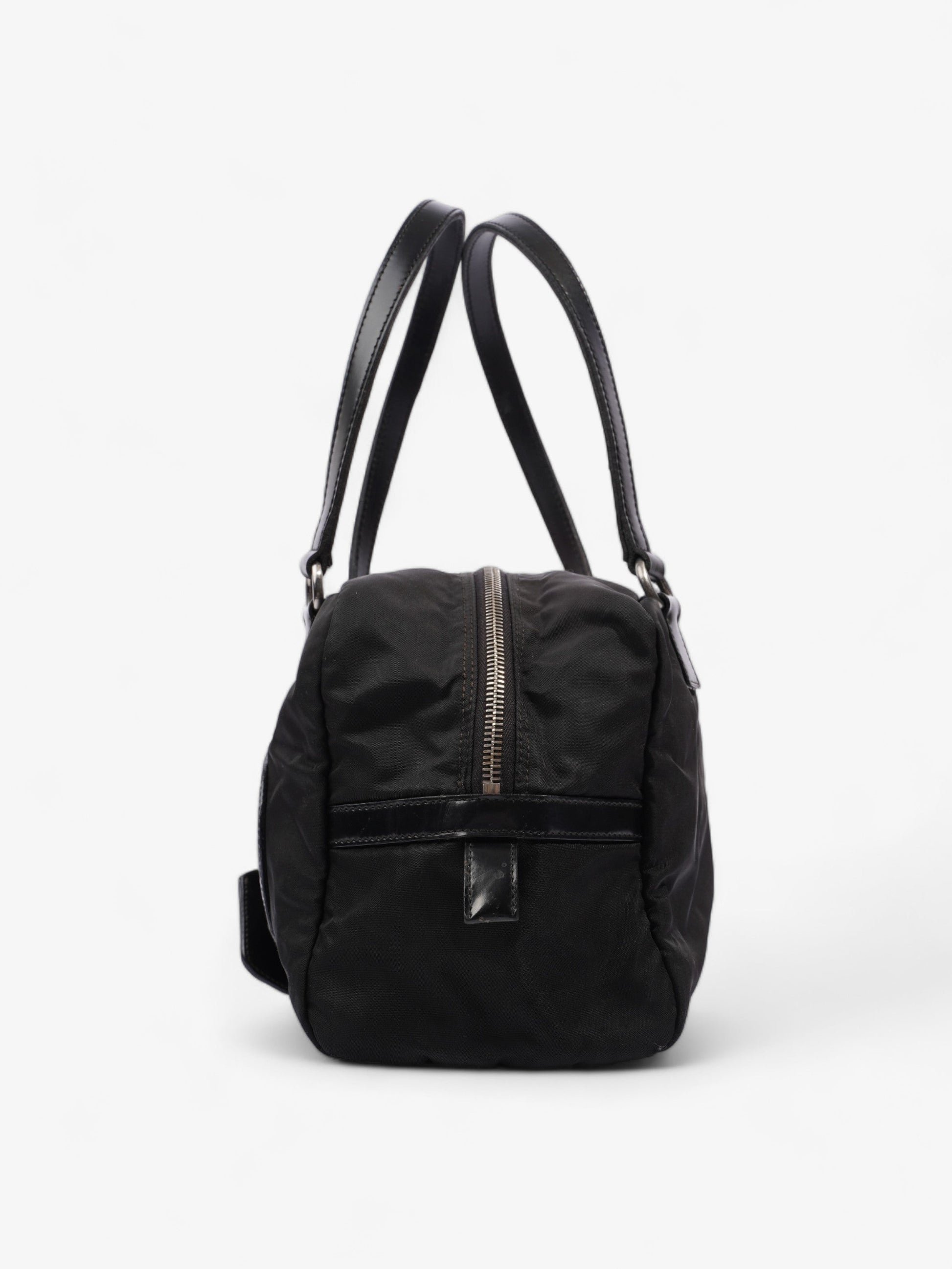 Prada Canapa Shoulder Bag Nylon Black Logo