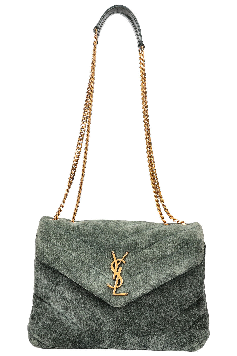 LouLou Bag Suede Green Small Handbag
